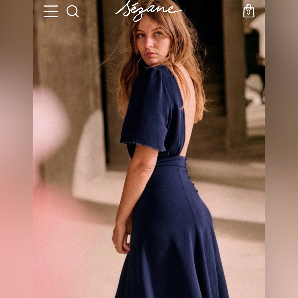 Sezane LADY DRESS worn once !!